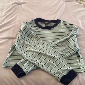 AMERICAN EAGLE STRIPED CROP TOP